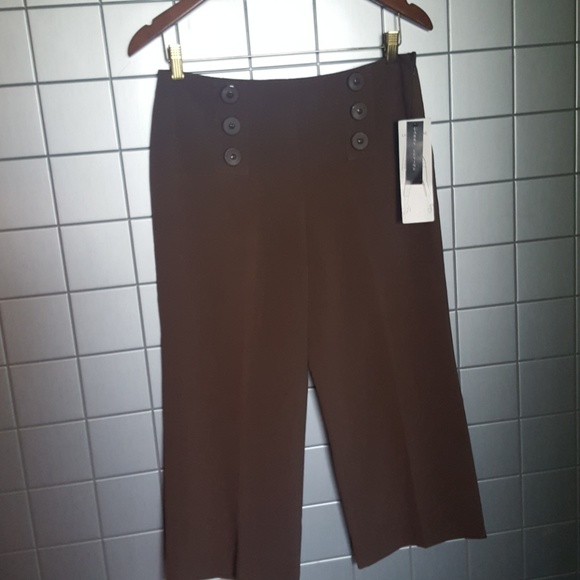 NWT brown crop slacks - Picture 2 of 5